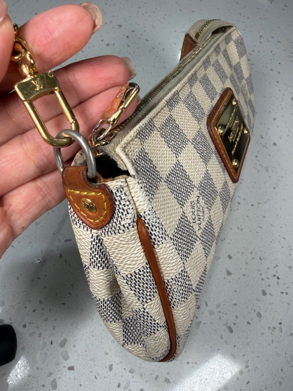 Louis Vuitton Damier Azur Eva Clutch Handbag - Picture 2 of 8